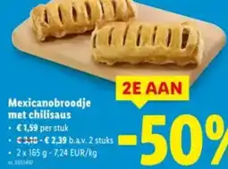 Lidl Mexicanobroodje met chilisaus aanbieding