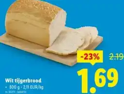Lidl Wit tijgerbrood aanbieding