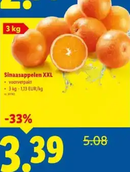 Lidl Sinaasappelen XXL aanbieding