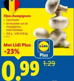 Lidl Fijne champignons aanbieding