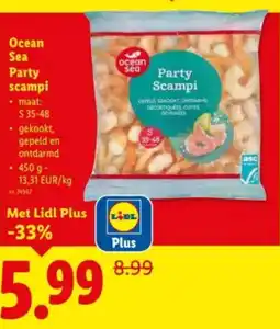 Lidl Ocean Sea Party scampi aanbieding