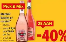 Lidl Martini Bellini of rossini .8% vol. aanbieding