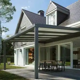 Zelfbouwmarkt Terrasoverkapping Skyline Antra B 9000 X D3500 Mm aanbieding