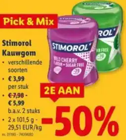 Lidl Stimorol Kauwgom aanbieding