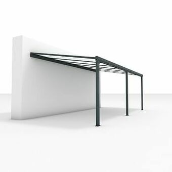 Zelfbouwmarkt Terrasoverkapping Sunset Antraciet B 6000 X D 3000 aanbieding