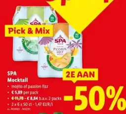 Lidl SPA Mocktail aanbieding