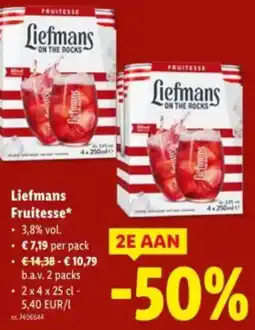 Lidl Liefmans Fruitesse 3.8% vol aanbieding