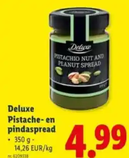 Lidl Deluxe Pistache-en pindaspread aanbieding