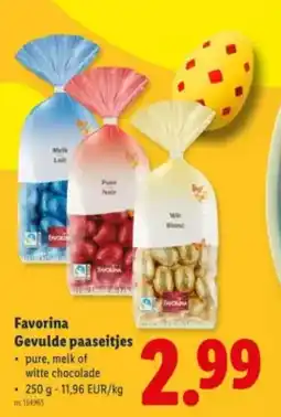 Lidl Favorina Gevulde paaseitjes aanbieding