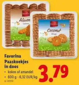 Lidl Favorina Paaskoekjes in doos aanbieding