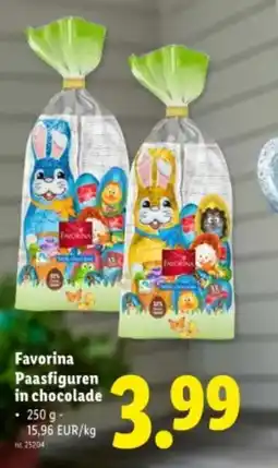 Lidl Favorina Paasfiguren in chocolade aanbieding