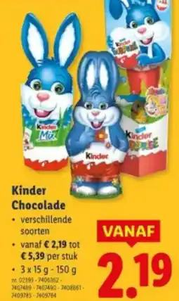 Lidl Kinder Chocolade aanbieding