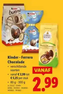 Lidl Kinder - Ferrero Chocolade aanbieding