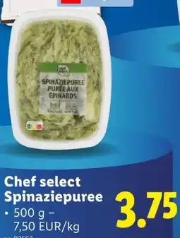 Lidl Chef select Spinaziepuree aanbieding