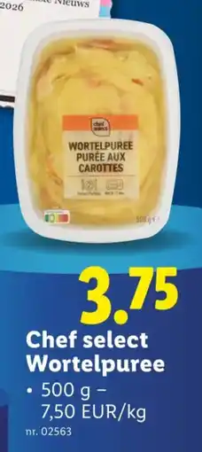 Lidl Chef select Wortelpuree aanbieding