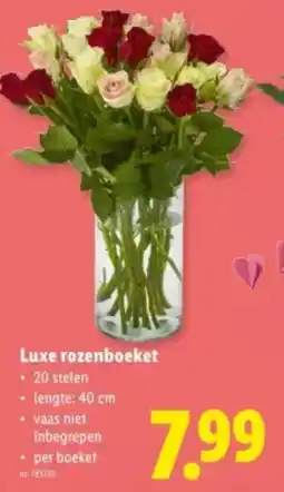 Lidl Luxe rozenboeket aanbieding