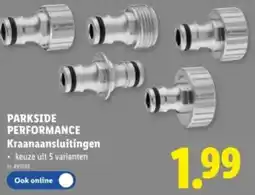 Lidl Parkside performance kraanaansluitingen aanbieding