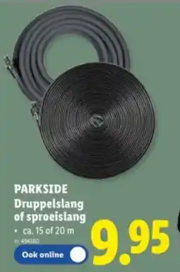 Lidl Parkside druppelslang of sproeislang aanbieding