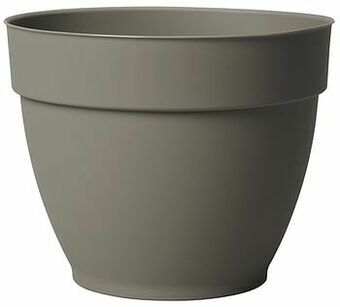 Brico Deroma bloempot Vaso Ninfea met waterreserve taupe Ø26cm aanbieding