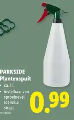 Lidl Parkside plantenspuit aanbieding