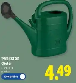 Lidl Parkside gieter aanbieding