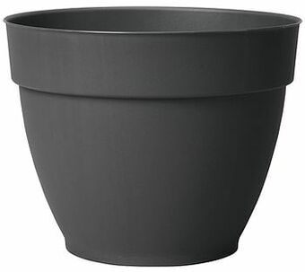 Brico Deroma bloempot Ninfea met waterreserve antraciet Ø30cm aanbieding