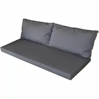 Brico Wood4You plof tuinkussen antraciet 170 x 53 cm aanbieding