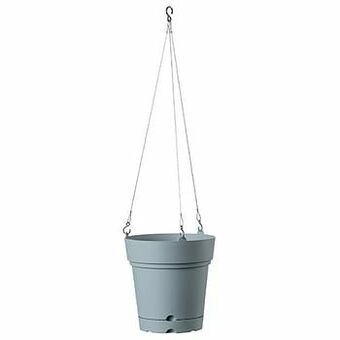 Deroma hangpot ’Vaso Samba’ hemelblauw met waterreserve 22 cm