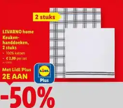 Lidl Livarno home keuken handdoeken aanbieding