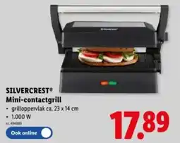 Lidl Silvercrest mini-contactgrill aanbieding
