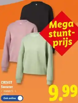 Lidl Crivit sweater aanbieding
