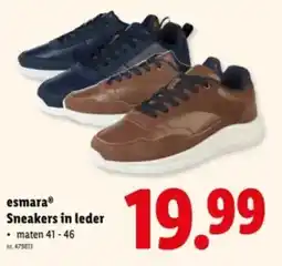 Lidl Esmara Sneakers in leder aanbieding