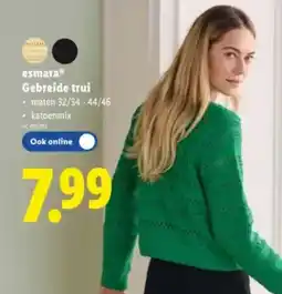 Lidl Esmara gebreide trui aanbieding