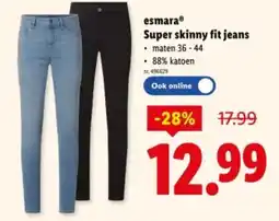 Lidl Esmara Super skinny fit jeans aanbieding