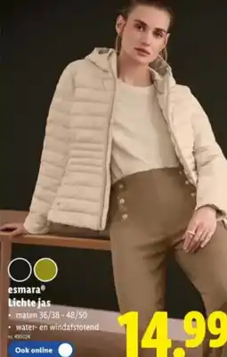 Lidl Esmara Lichte jas aanbieding