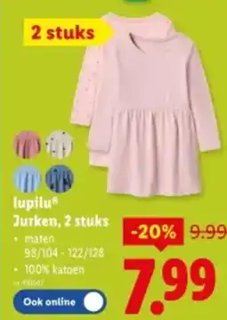 Lidl Lupilu jurken aanbieding