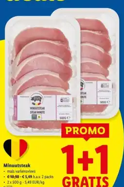 Lidl Minuutsteak aanbieding