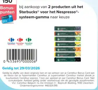 Starbucks voor het Nespresso- systeem-gamma