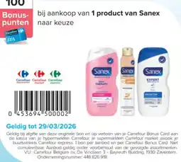 Carrefour Sanex aanbieding