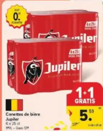 Jupiler Canettes de bière