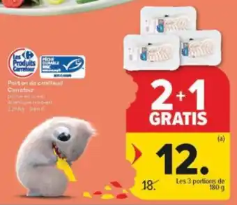 Portion de cabillaud Carrefour