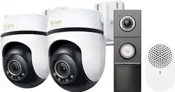 Coolblue TP-Link Tapo C530WS Duo Pack + D235 Smart Battery & Wired Doorbell aanbieding