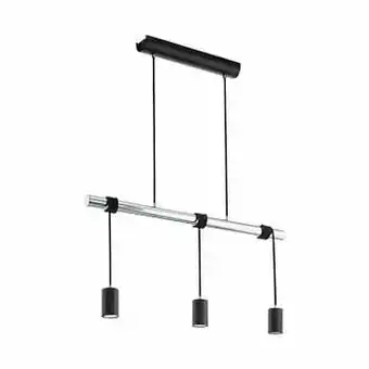 Zelfbouwmarkt Hanglamp Zwart/chroom Incl 3 Led Lampen 5w 400 Lumen aanbieding