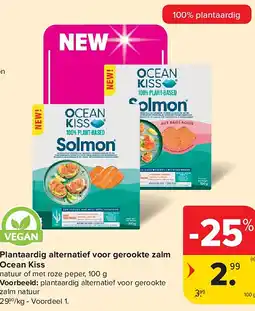 Carrefour Plantaardig alternatief voor gerookte zalm Ocean Kiss aanbieding