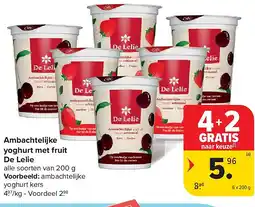 Carrefour Ambachtelijke yoghurt met fruit De Lelie aanbieding
