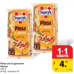Carrefour Pinsa om te garneren Harrys aanbieding