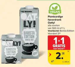 Carrefour Plantaardige haverdrank Oatly! aanbieding