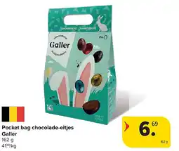 Carrefour Pocket bag chocolade-eitjes Galler aanbieding
