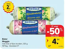 Carrefour Boter Meggle aanbieding