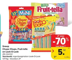 Carrefour Snoep Chupa Chups, Fruit-tella en Look-O-Look aanbieding